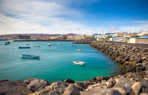 port of puerto del rosario. fuerteventura island. spain